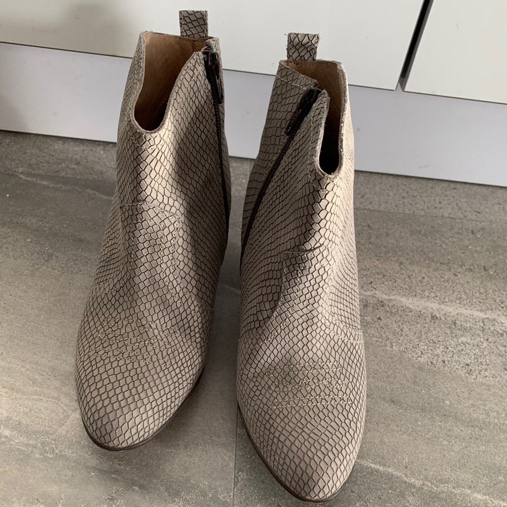 Snake Print Ankle Boot - image 2